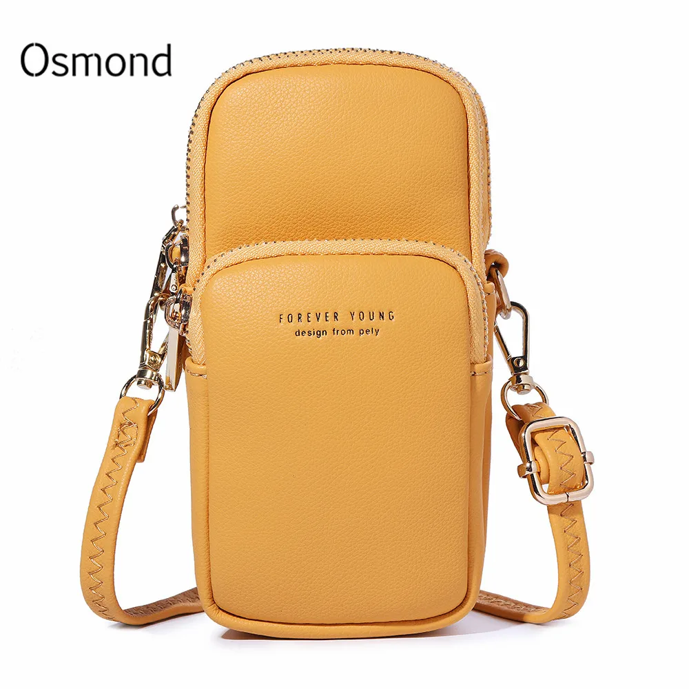 

Double Layer Small Bags For Women PU Leather Shoulder Bag Mini Crossbody Bags Female Handbag Clutch Purse Phone Pockets Bolsa