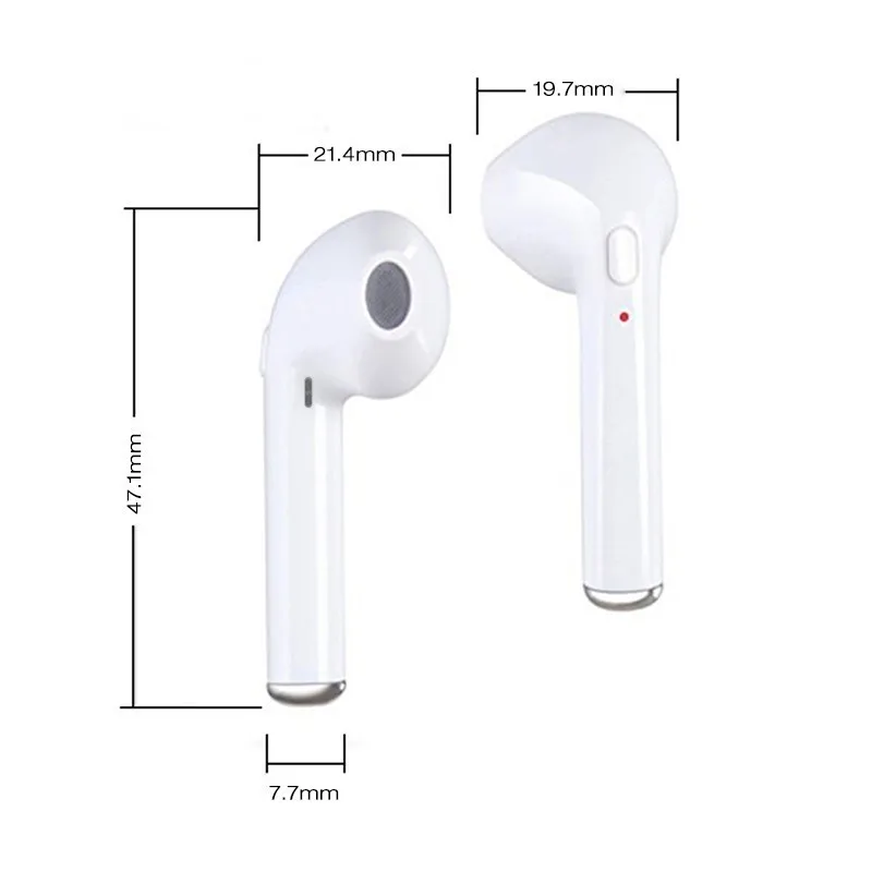 I7 I7s TWS Wireless Bluetooth Earphones In-Ear Music Earbuds Airpod Stereo Headset For Iphone X 6 7 8 Samsung Xiaomi Retail Box