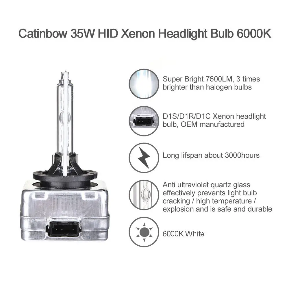 2 x D1S Подлинная ксеноновая лампа LUNEX 6000K HID совместима с 66043 66144 85410 UB 4300K 5000K 6500k 8000K