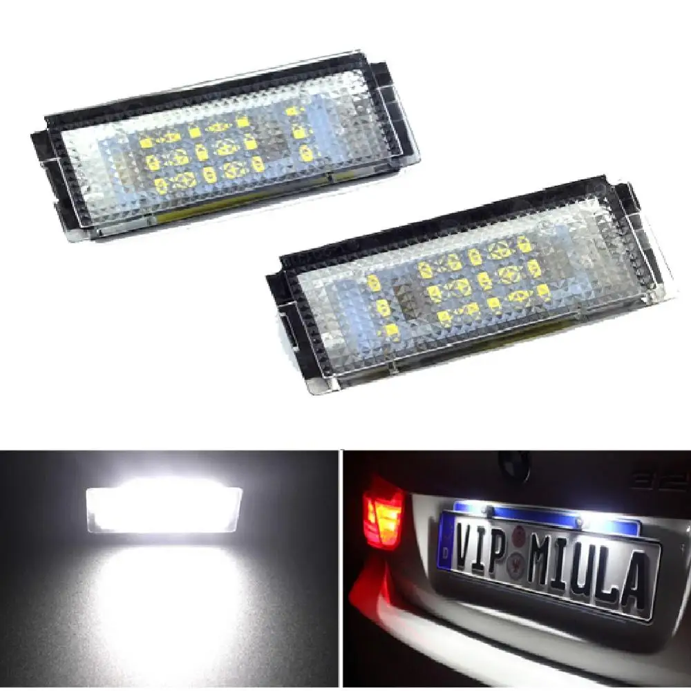 Из 2 предметов белый 18 SMD СВЕТОДИОДНЫЙ Подсветка регистрационного номера
