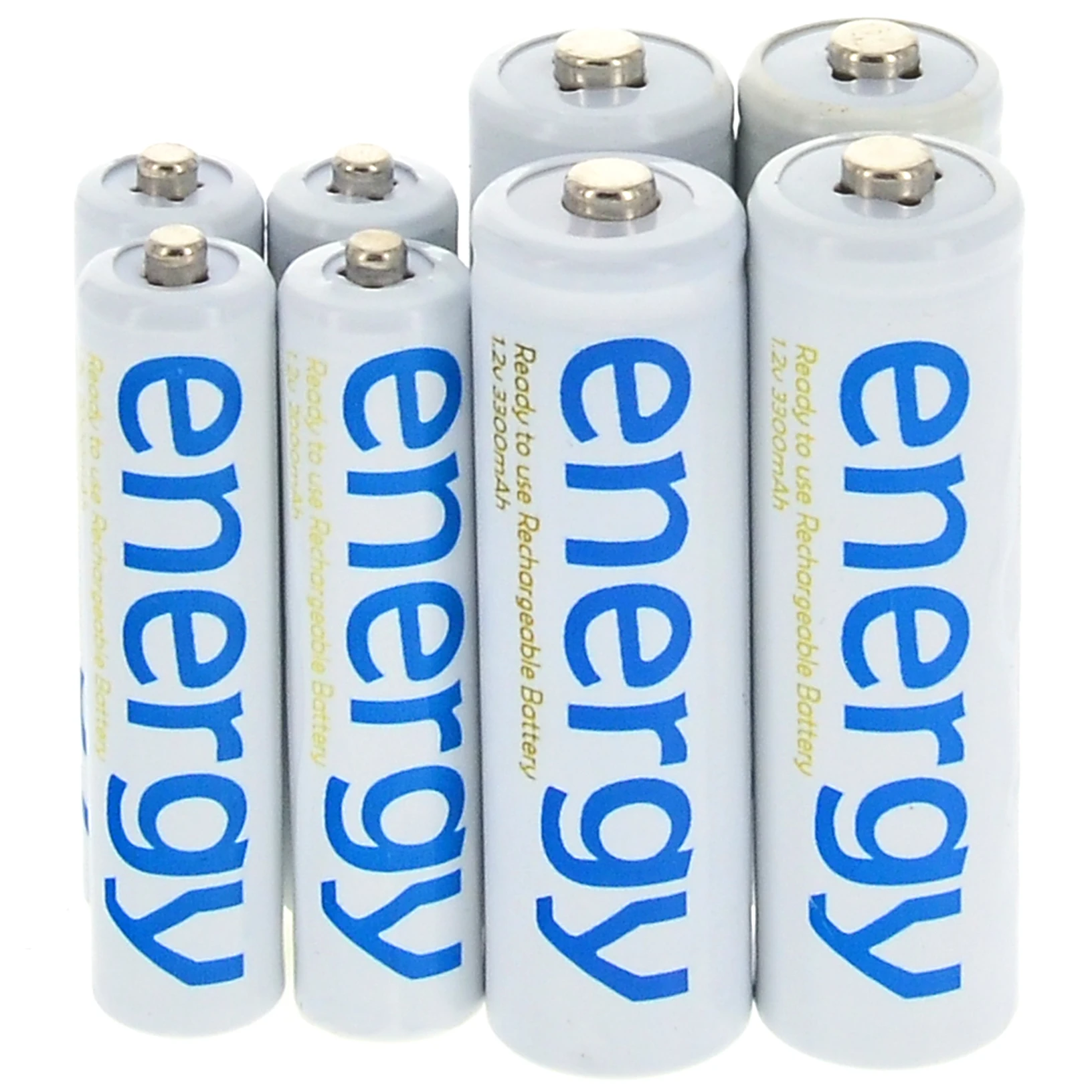 4x AA 3300mAh + AAA 2000mAh ni-mh аккумуляторная батарея белого цвета | Электроника