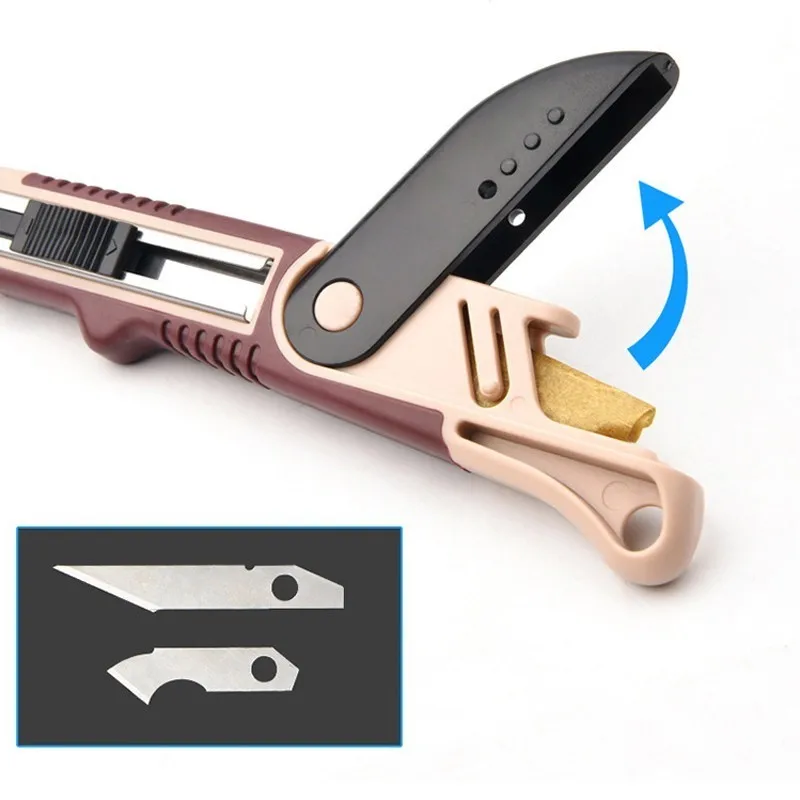 LIJIAN мини-нож с 4 шт. набор лезвий Карманный косой ручной работы режущий инструмент инструменты для самостоятельной резки бумажных карт скальпель