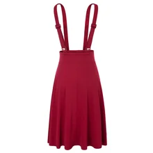 Женская черная юбка с бретельками, плиссированная юбка, юбки на подтяжках, высокая талия, мини-юбка для школы