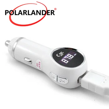 

Bluetooth Car Kit FM Transmitter Hands Free AuxMp3 Player Modulator with LED Display Portable Dual USB Charger Transmissor FM