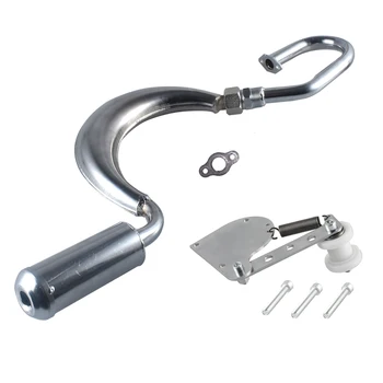 

Pouvoir Silver Pipe Exhaust Muffler Chain Tensioner 50cc 80cc bike gas engine motor part