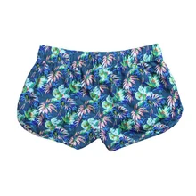 Летние женские шорты для плавания с цветочным принтом, быстросохнущие женские пляжные шорты размера плюс, пляжная одежда, шорты для женщин, спортивная одежда