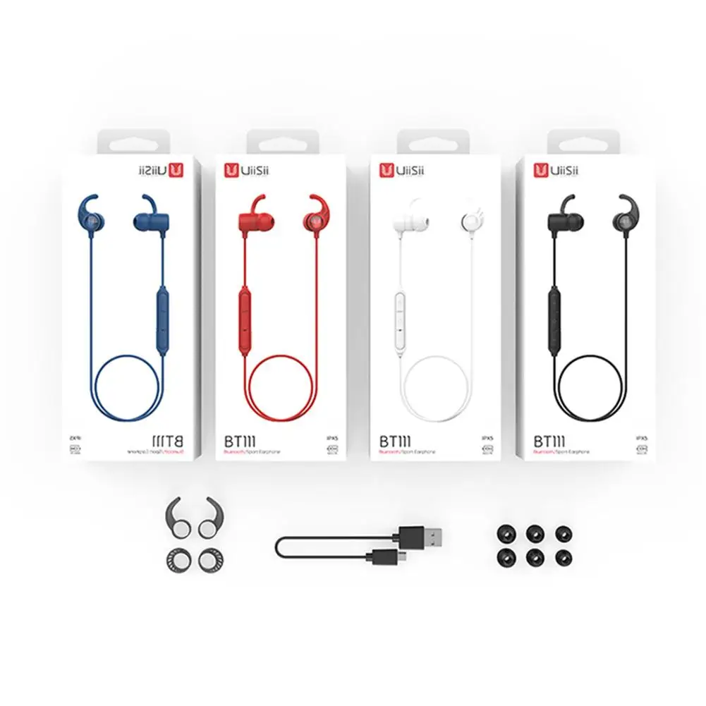

Wireless Bluetooth Earphone IPX5 Waterproof 5.0 Sports Running Headphones Stereo In-Ear Style With Earphone Box Universal