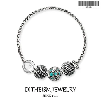 

Link Chain Bracelets Kathmandu Karma with 925 Sterling Silver Chain,2018 New Fashion Jewelry Trendy Gift for Men Boy Women Girls