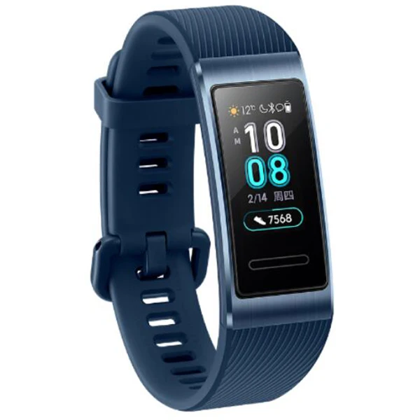 Huawei Band 3 Pro gps Смарт-часы металлический Amoled 0,95 'Полноцветный Сенсорный экран Датчик сердечного ритма датчик сна Браслет