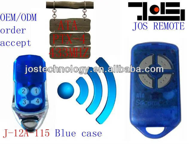 

2PCS For ATA PTX-4 garage door remote control replacement remote control duplicator rolling code
