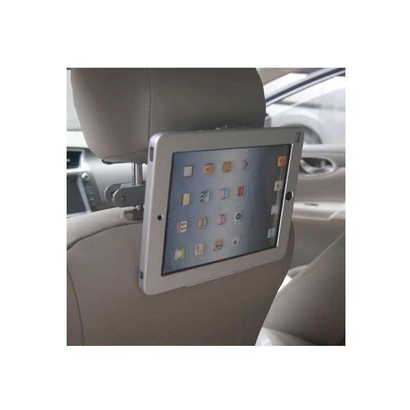 For 10.2 Inch Ipad Car Headrest Security Mount With Lock Enclosure Safe  Holder Taxi / Vechiel /cab For 10.5/9.7/mini/10.9/11 Inc - Tablet Stands -  AliExpress