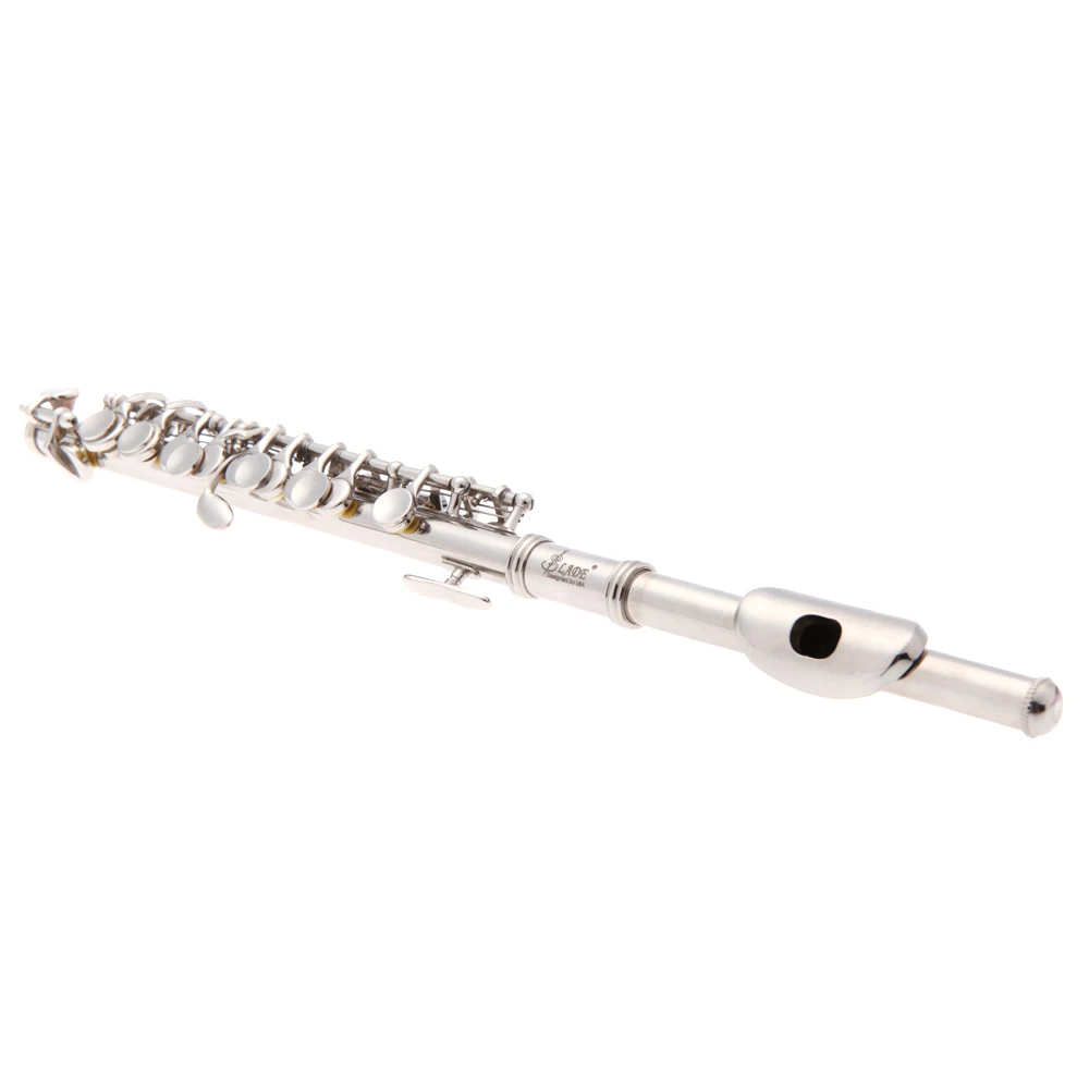 Piccolo Ottavino Half-size Flute Silver Plated C Key Cupronickel with Cleaning Cloth Screwdriver Padded Box musical instruments