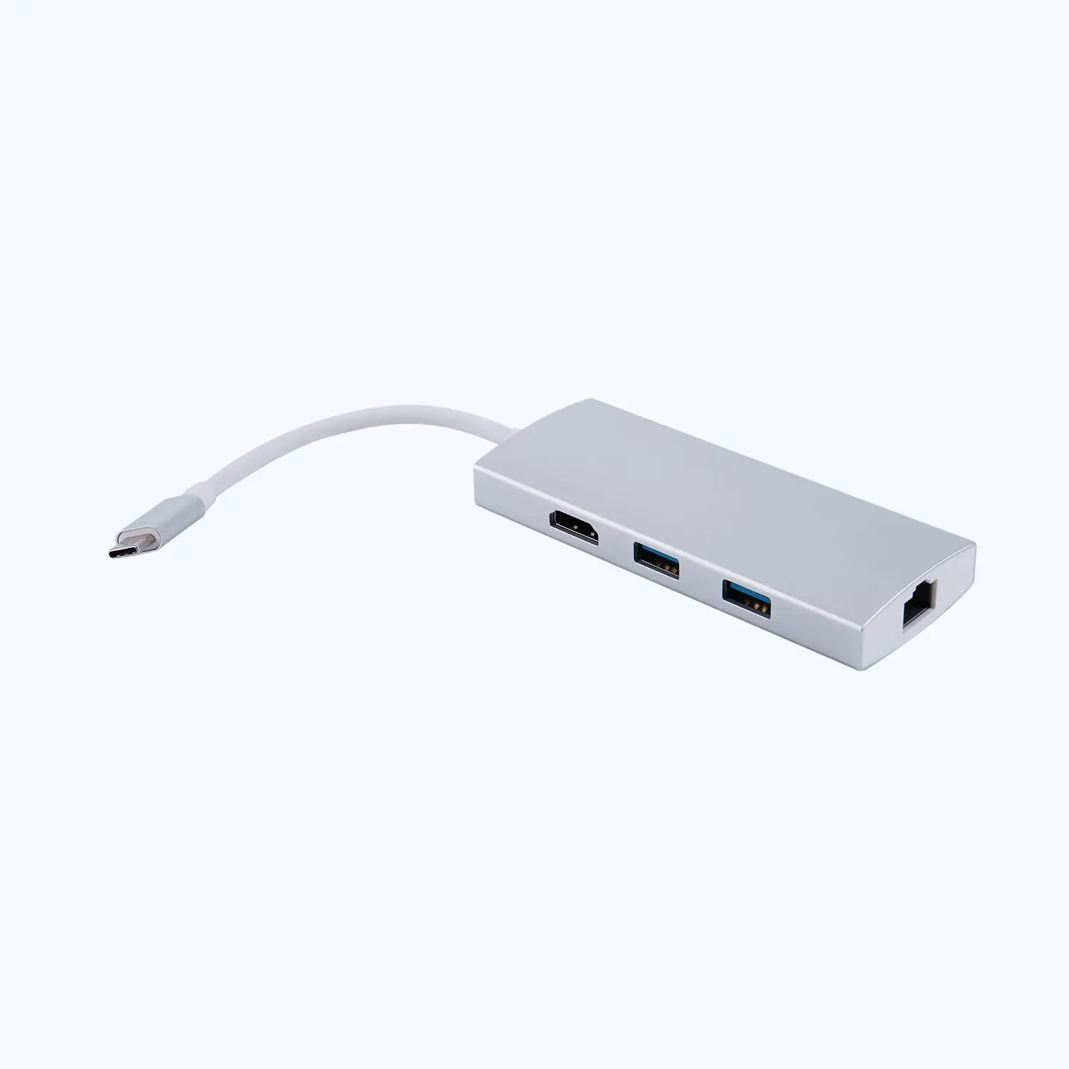 USB-C цифровой AV многопортовый концентратор с 4 K HDMI, TF/SD кардридер, 2 USB 3,0, зарядка type C и адаптер Gigabit Ethernet для 201