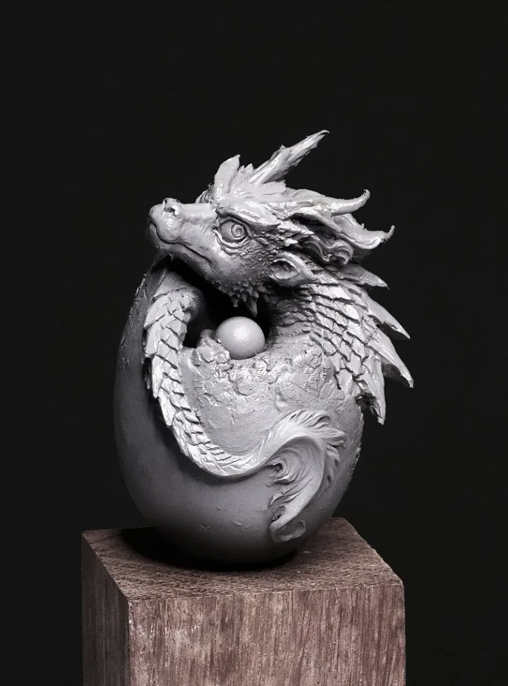 Набор фигурок из смолы SD китайский дракон детский гараж набор моделей | Игрушки и