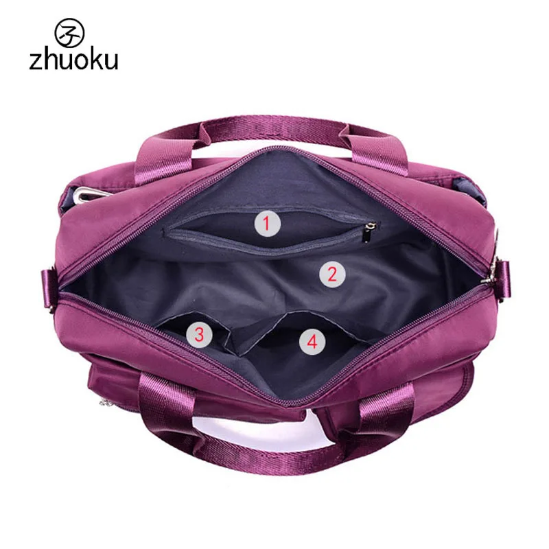 

Zhuoku Waterproof Messenger Shoulder Bag Women Travel Handbag Women Bags 2019 Summer Shoulder Bags Women Big Bolsas Feminina