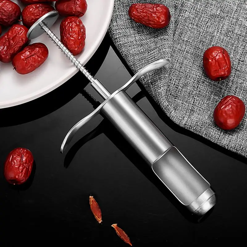 Jujube Pitter пружина из нержавеющей стали нажимной стильный Вишневый оливковый Stoner в