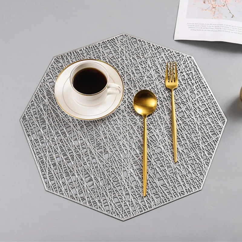 

1 X Non-Slip Table Placemat PVC Plastic Coaster Insulation Pads Mats Home Decor