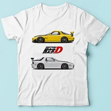Японская манга проект initial d Fujiwara Takumi забавная Футболка мужская летняя Новинка короткий рукав Уличная Футболка Harajuku