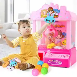Игрушка граббер Коготь машина для детей Крытый аркадные игры идеально подходит для использования с маленькими игрушками Светодиодный
