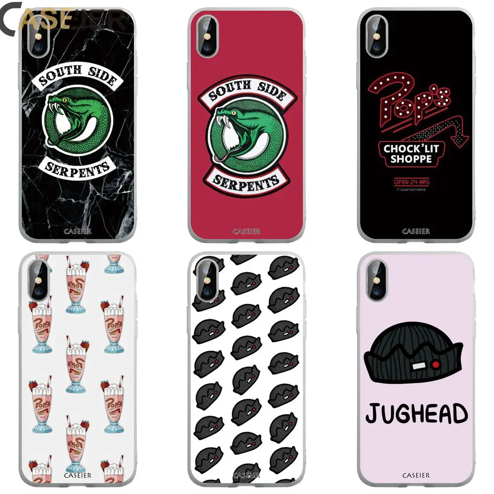 

CASEIER RIVERDALE Phone Case For iphone 7 8 6S Plus Phone Shell For iphone 10 XS MAX XR 5 5s SE 7 8 Cover Fundas Back Cover Capa