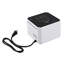 Горячая генератор отрицательных ионов Очиститель Воздуха Домашний Настольный мини-генератор ионов воздуха компактный очиститель воздуха для дома штепсельная вилка США, белый