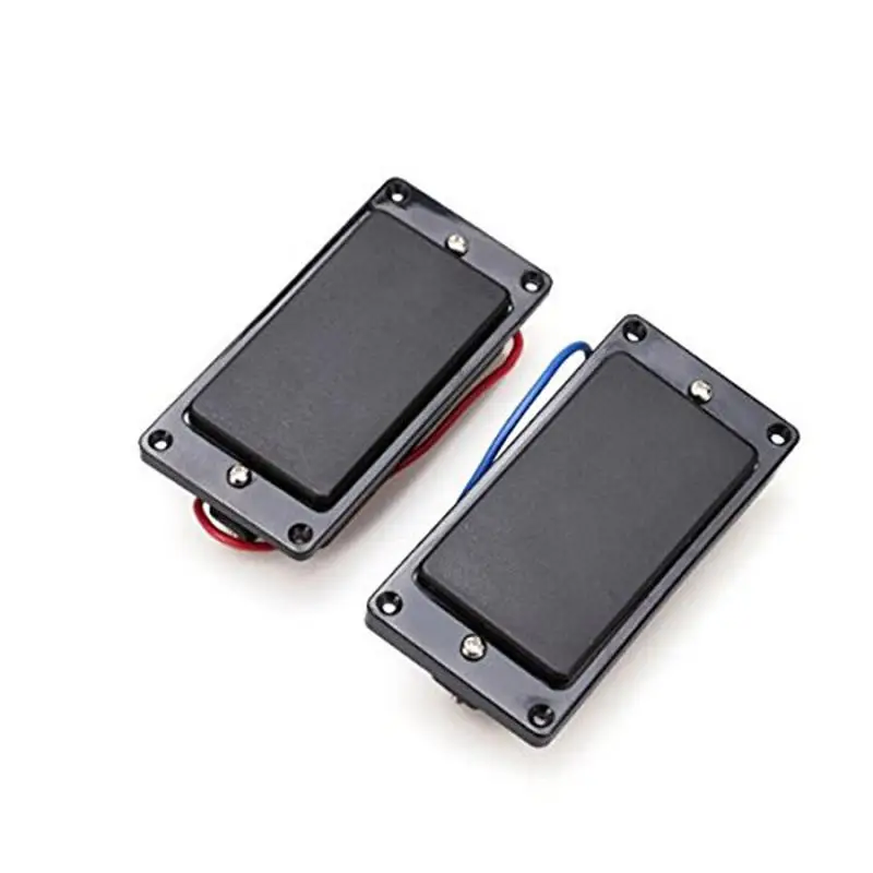 Guitar Metal Chrome Coil Humbucker Pickups Neck & Bridge For LP