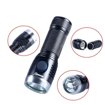

2019 High Quality Waterproof LED Flashlight Light Lamp 3 Modes Battery Torch for Outdoor