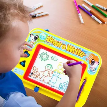 

Drawing Board Toy Colorful Magnetic Kids Doodle Early Education Toy Gift Fun Colorful Writing Tablet Toys for Baby Creative Toys