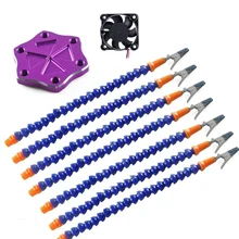 360 градусов Гибкая Руки помощи паяльная станция инструмент Non-Slip Алюминий база встроенные кармашки термостойкие крышки