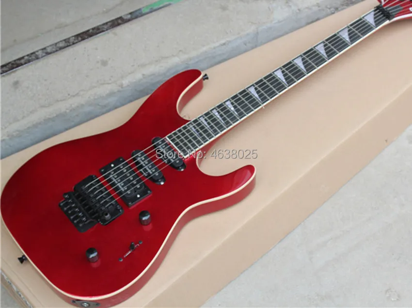 

Jackson 6 Strings Electric Guitar,Wine Red Guitar,Black Hardware,Ebony Fretboard,Free Shipping