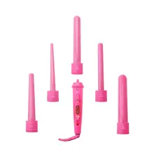 5 в 1 щипцы для завивки волос профессиональные быстрые термальные щипцы для завивки волос керамический набор для завивки волос с вилкой ЕС(розовый