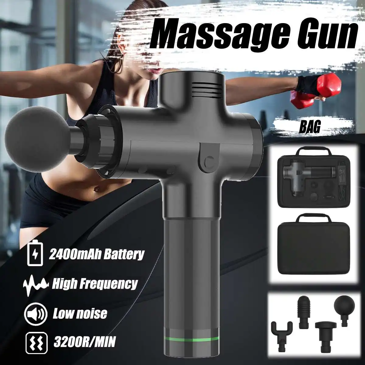 

Tissue Massage Guns Muscle Massager Muscle Pain Management after Training Exercising Body Relaxation Slimming Shaping Relief