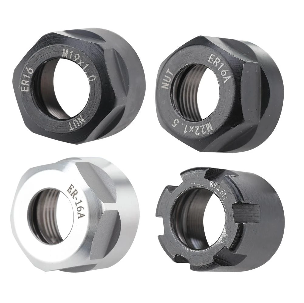ER16 A Type Collet Clamping Nuts for CNC Milling Chuck Holder Lathe