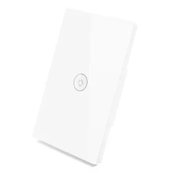

FULL-WiFi Smart Wall Light Switch Glass Touch-Panel Wireless Remote Control by Mobile APP Anywhere Compatible with Alexa,Timin