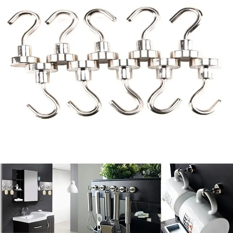 6pcs Heavy Duty Strong Hooks for Storage and Organization Home