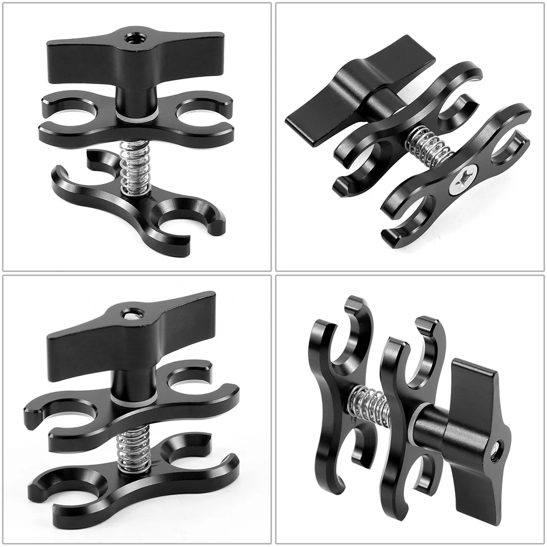 CNC алюминиевый 2 Hole/3 hole зажим бабочка свет кронштейн шаровой головки камеры Зажим