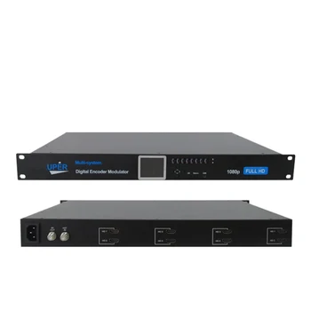 

1U Rack 8 channels HD-MI to ISDB-T H-D digital TV Encoder Modulator 8 Route Digital RF Modulator 1080P RF Transmitter 228HI-8