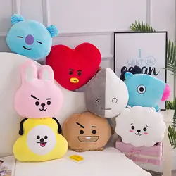 1 шт. BTS плюшевые подушки Kpop Bangtan обувь для мальчиков Bt21 теплый Болстер ТАТА Ван COOKY CHIMMY SHOOKY Коя RJ Манг кукла подушка