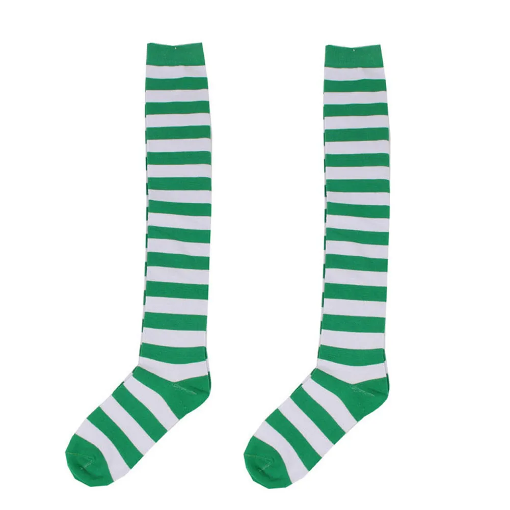 

Girls St Patrick Striped Sock Over Knee High Saint Patrick'S Day Party sock