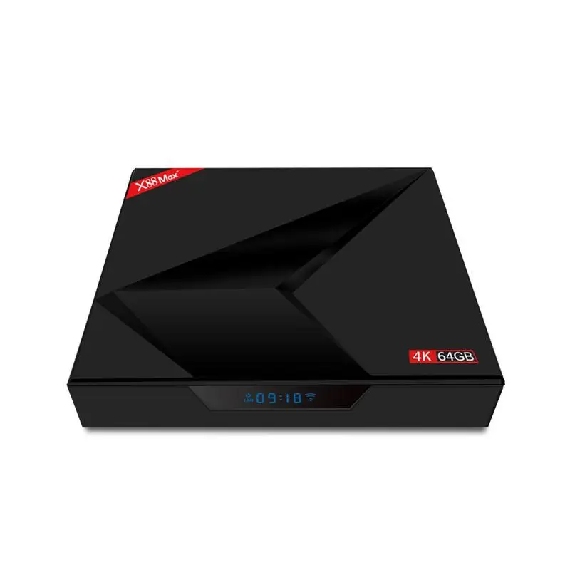 

X88 MAX+ 4+64GB 2.4G/5G Dual WiFi Android 8.1 Smart Network Player Set Top Box