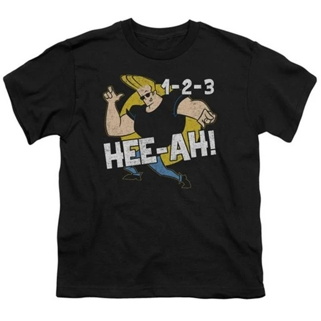 Trevco Johnny BRAVO-123-короткий рукав молодежи 18-1 Tee-черный Extra Large |
