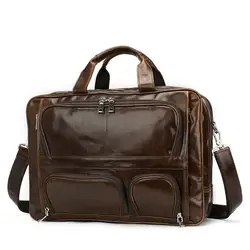 Docu Для мужчин t кожаный деловой портфель Для мужчин Портфели из натуральной кожи Tote Для мужчин сумка дорожная сумка для ноутбука Для мужчин