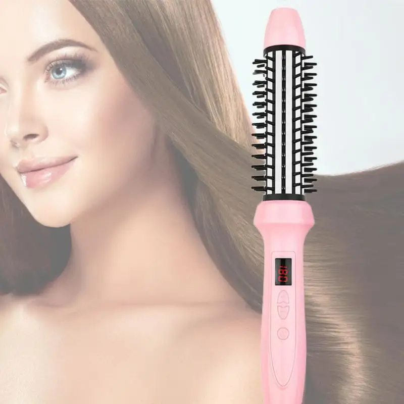 

Professional Hair Dryer Brush 2 In 1 Hair Straightener Curler Comb Straightening Curling Irons Multifunction Salon Curling Tools