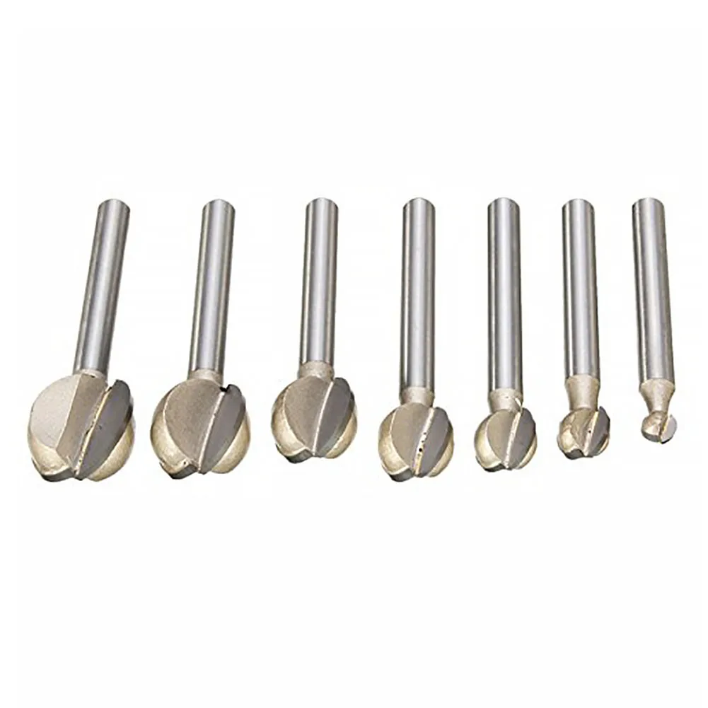 

6*12mm to 6*20mm Shank Round Nose Router Bit cove box Woodworking Cutter Tungsten Carbide Router Bits for wood endmill