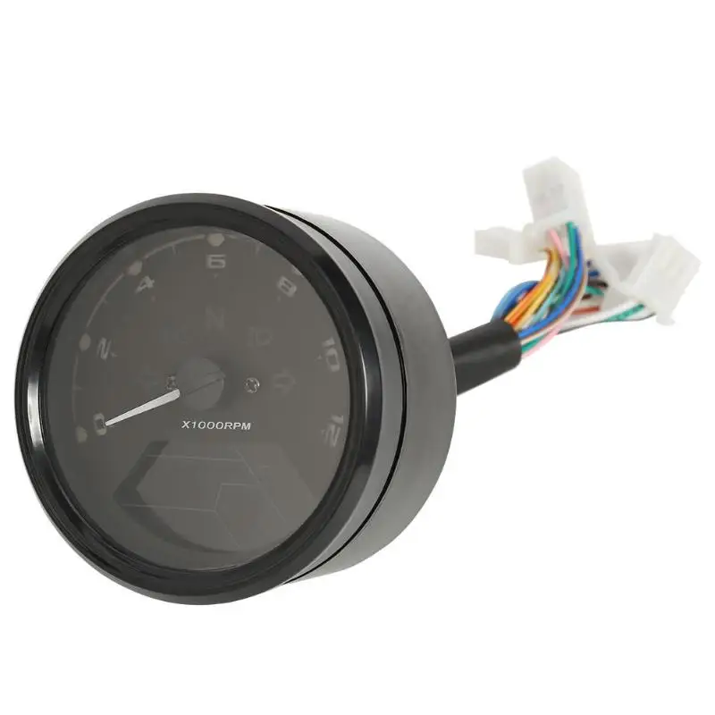 

Large LCD Digital Motorcycle Odometer Speedometer Tachometer Fuel Gauge