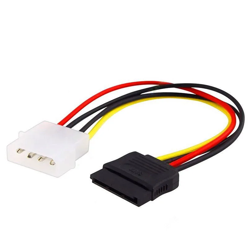 Кабель адаптера преобразователя IDE/Molex/IP4/4 pin к SATA Power 15 pin|Компьютерные кабели и
