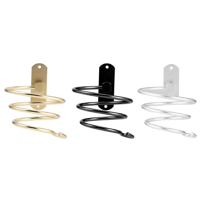 

Wall-mounted Hair Dryer Holder Hairdressing Blower Bracket Hanging bathroom Shelf Storage Rack Holder Hanger Accessories Shelves