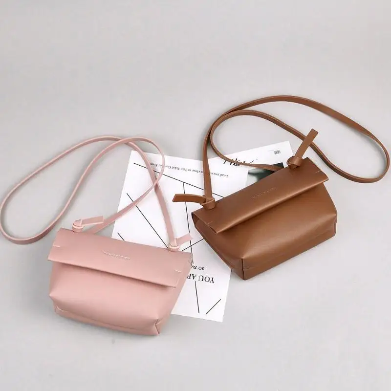 

Women Solid Color Shoulder Bags PU Leather Flap Small Messenger Bag For Girls Casual Flap Crossbody Bags Fashion Clutches