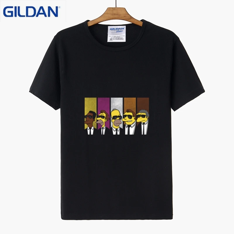 

Reservoir Simpsons T Shirt Print Formal T-Shirt For Men Costume Comical Weird Tshirt Round Neck Men Tee Shirt Cheap