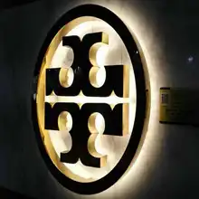 Задний освещенный канал из нержавеющей стали буквы логотип 3d светодиодные настенные вывески